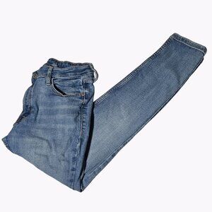 Old Navy Rockstar Mid Rise Skinny Jeans Womens Size 8 Light Wash Denim Pants